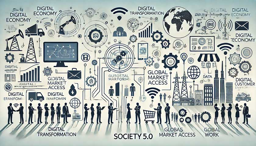 Society5.0時代のデジタルトランスフォーメーションとデジタル経済の影響とは？