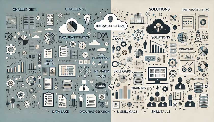 インフラDXの課題と解決策 – データ処理とスキル不足に対する対応