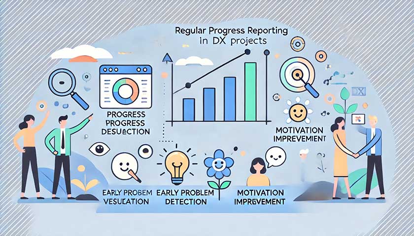 DXプロジェクトを成功に導く！定期報告の驚くべき効果と最適な頻度とは