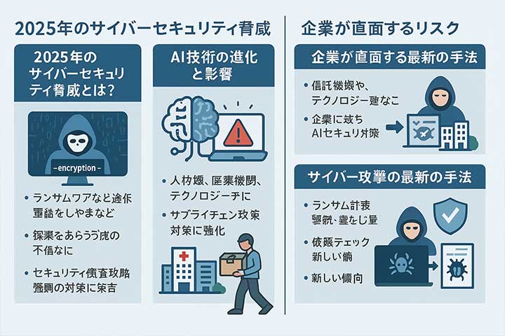 2025年のサイバーセキュリティ脅威とは？どのようなサイバー攻撃が予測されるのか？