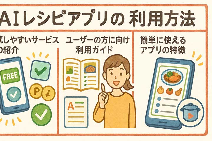 AIレシピアプリの利用方法