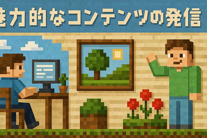 魅力的なコンテンツの発信