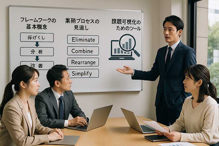 業務改善に役立つフレームワーク:課題可視化と効率化、会社で効果的な活用方法に関しての「よくある質問」