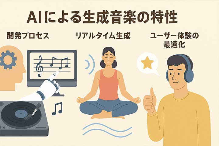 AIによる生成音楽の特性