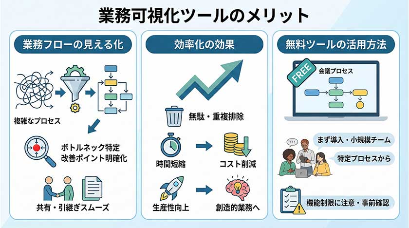 業務可視化ツールのメリット