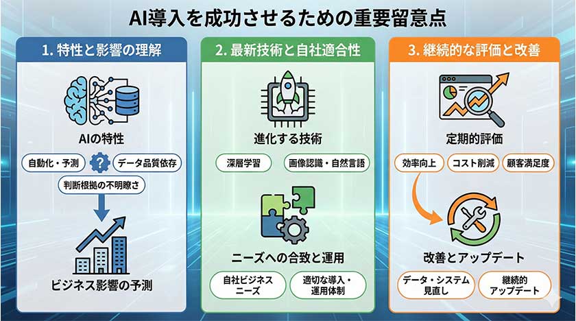AI導入に関する留意点