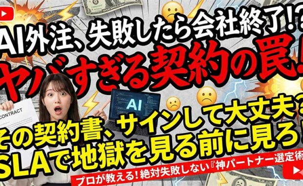AIシステム開発:外注契約で失敗しない為のSLA活用と注意点を解説