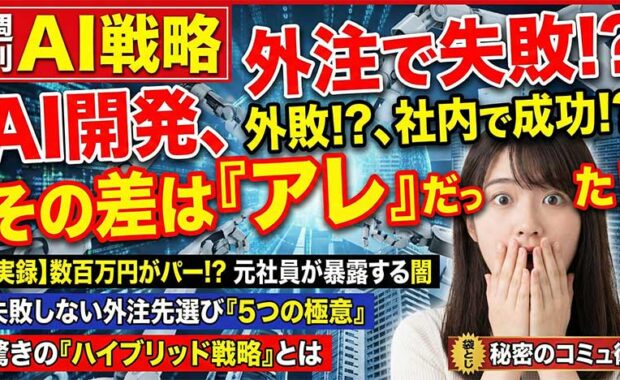 AI/DX 内製化・外注戦略：企業メリット比較と最適判断のヒント