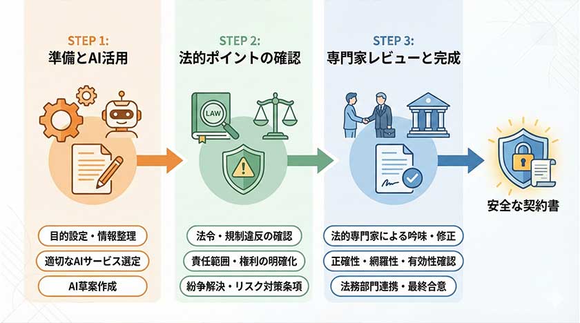 安全な契約書作成のための方法