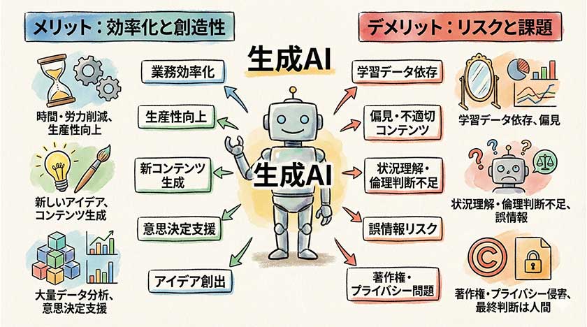 生成AIのメリットとデメリット