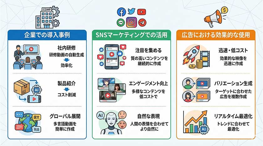 ビジネスにおける活用事例
