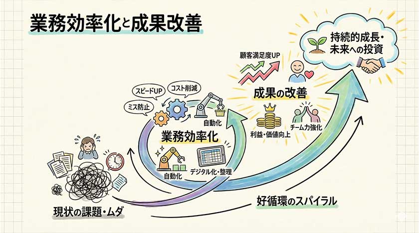 業務効率化と成果の改善