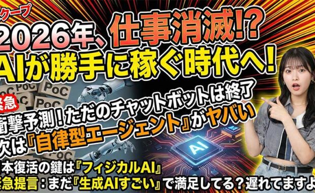 2026年AI予測：チャットボットから「エージェンティックAI」へ、産業構造を激変させる新秩序の実体