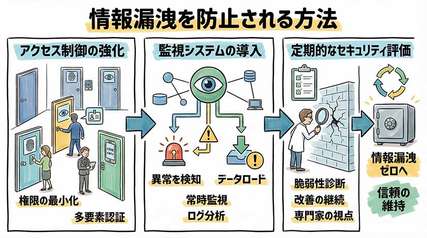 情報漏洩を防ぐための方法