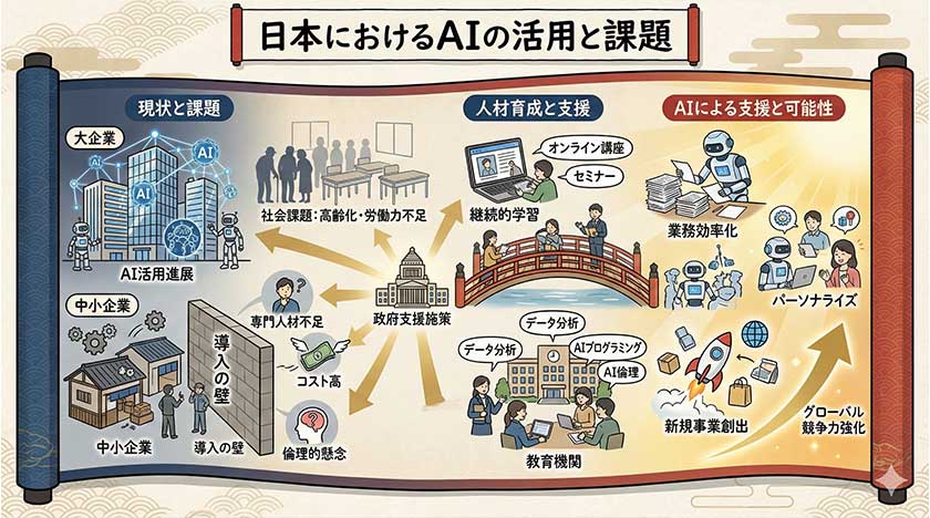 日本におけるAIの活用と課題