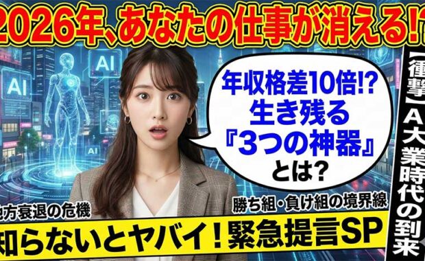 AIは日本の仕事をどう変える？2026年 労働市場・経済への影響