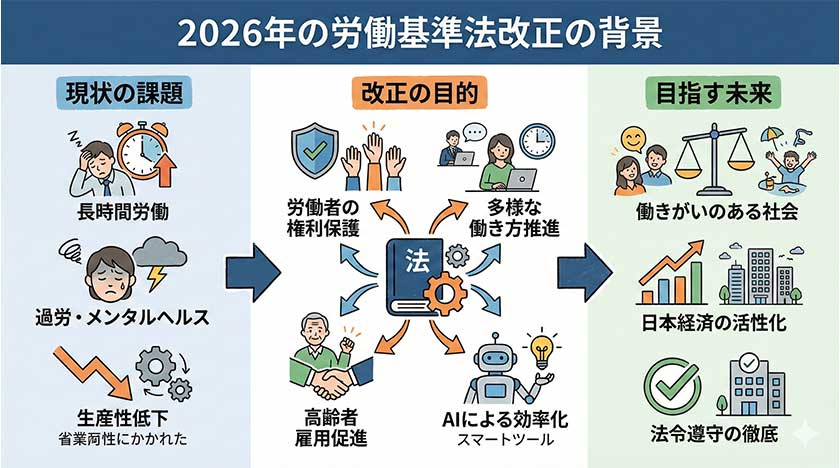 2026年の労働基準法改正の背景