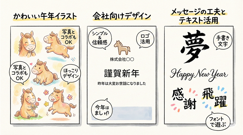 年賀状デザインのアイデア