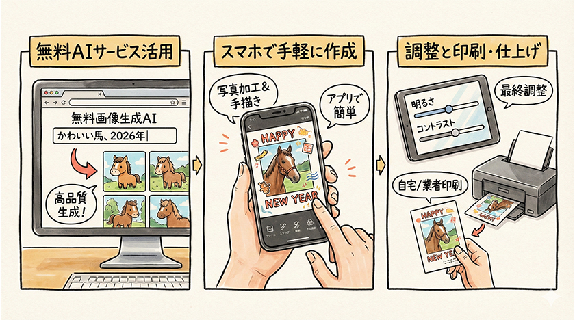 年賀状画像の生成方法