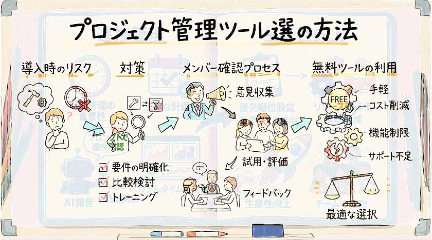 プロジェクト管理ツール選の方法