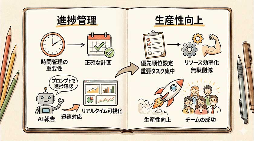 進捗管理と生産性向上