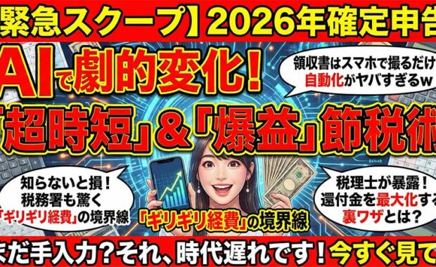 2026年フリーランス・個人事業主は必見!AI活用で確定申告がここまで楽に