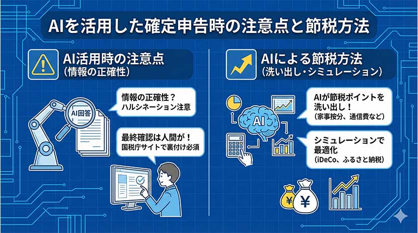 AIを活用した確定申告時の注意点と節税方法