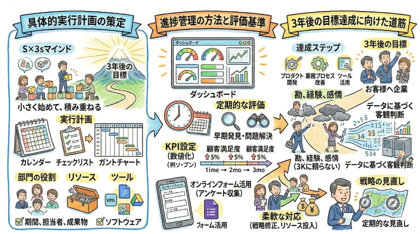 成功に向けた実行ステップ