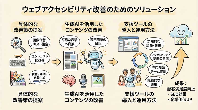 ウェブアクセシビリティ改善のためのソリューション