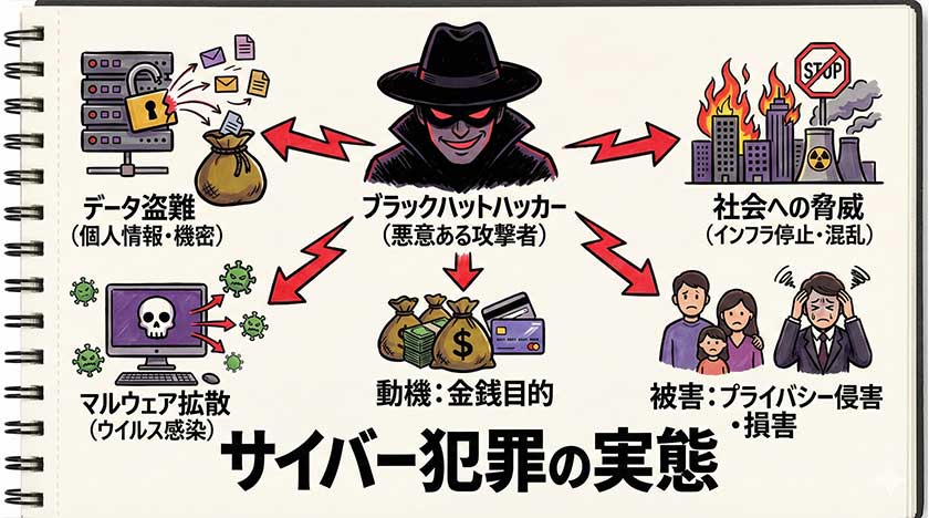 ブラックハットハッカーの脅威と実態