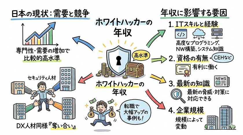 ホワイトハッカーの年収