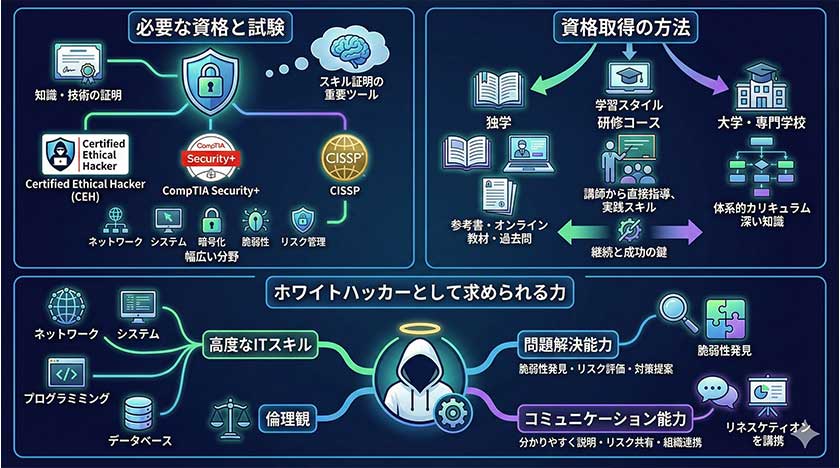 ホワイトハッカーになるための資格