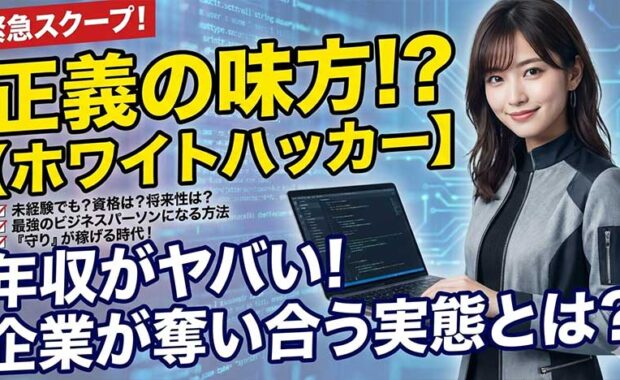 ホワイトハッカーとは？役割、年収、資格の必要性」