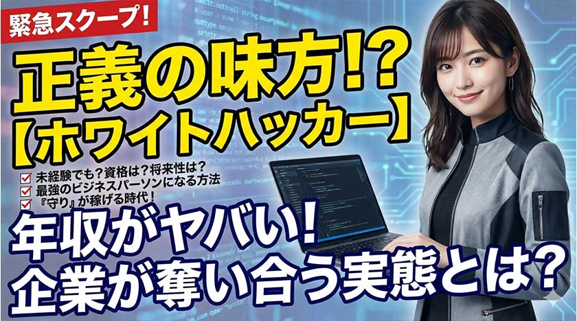 ホワイトハッカーとは？役割、年収、資格の必要性に関しての「よくある質問」
