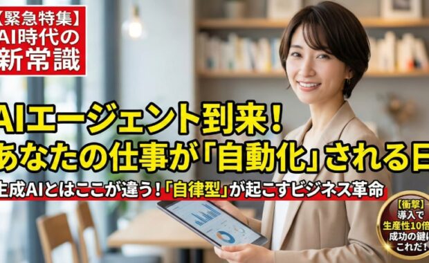 AIエージェント徹底解説!仕組み, 生成AIとの違い, 活用例, 導入課題