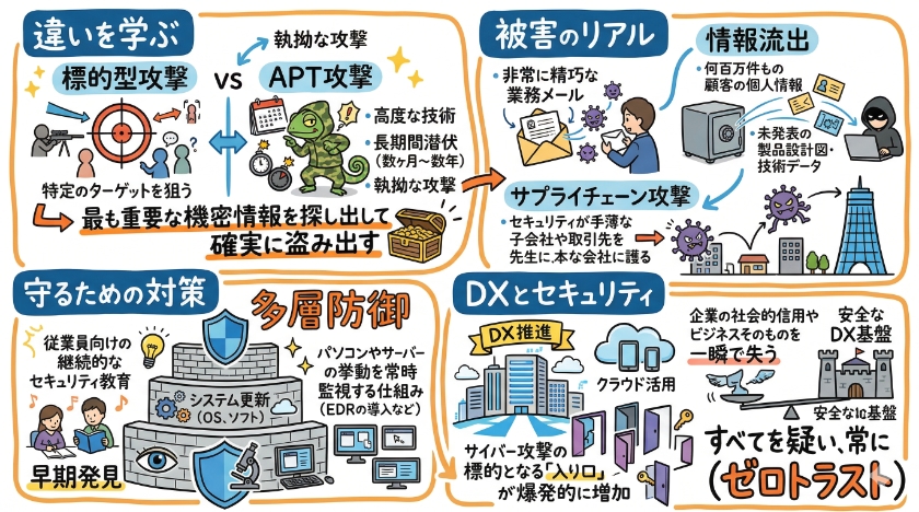 APT攻撃と標的型攻撃:違い、対策、事例 - ITセキュリティ解説