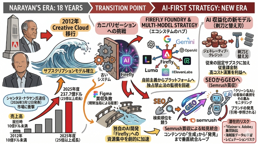Adobeの18年とナラヤン後のAIファースト戦略