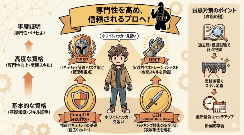 ホワイトハッカーに必要な資格