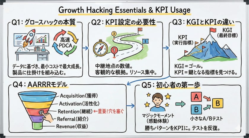 グロースハックの本質とは?KPIと指標の活用方法