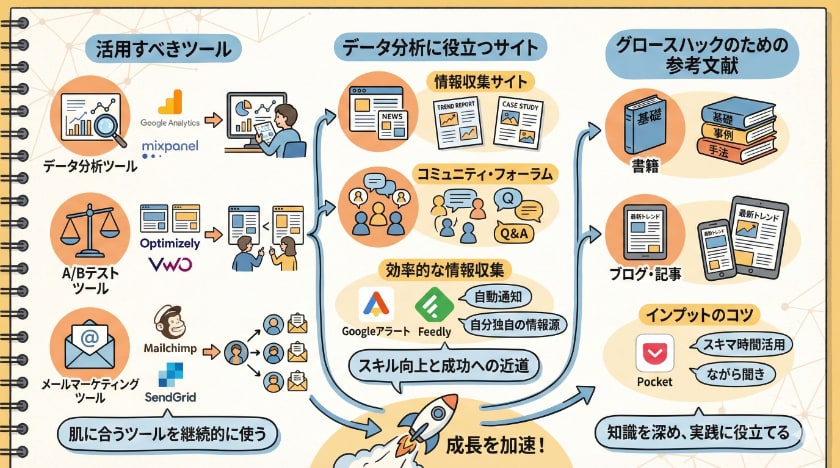 グロースハックのためのツールとリソース