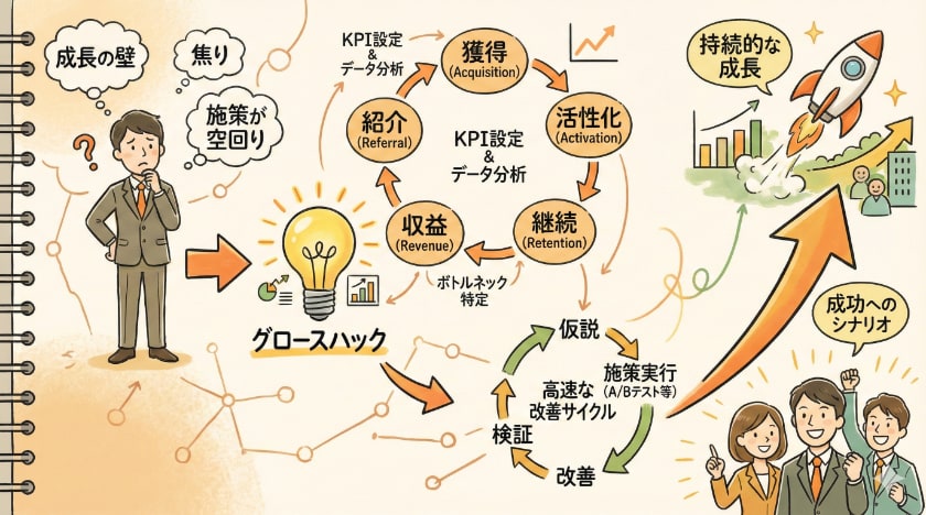 グロースハック:成功へのシナリオを構築するプロセス