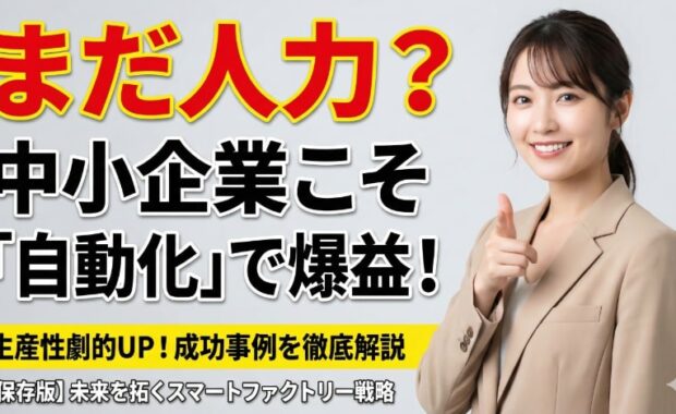 中小企業向け工場自動化の方法とは？スマートファクトリー導入と事例解説
