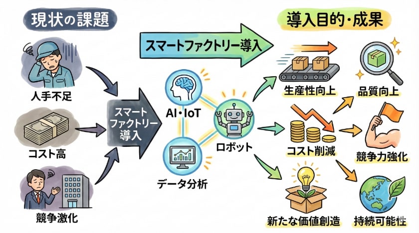 スマートファクトリーの導入目的