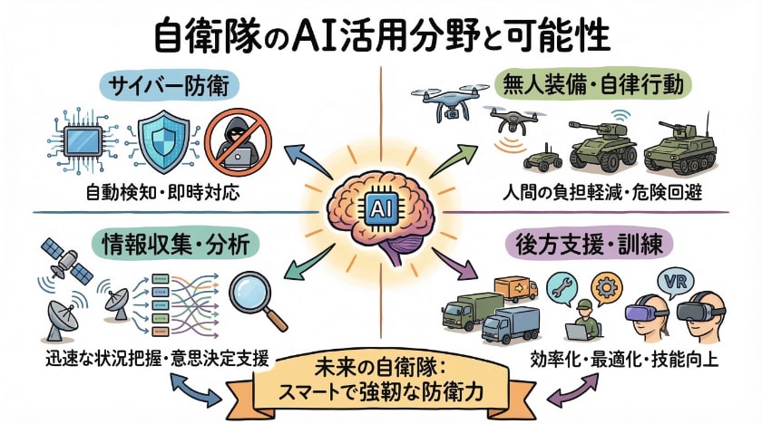 自衛隊におけるAIの可能性と分野