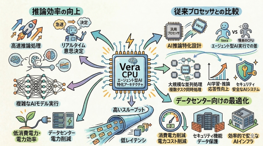 Vera CPUの技術的特性