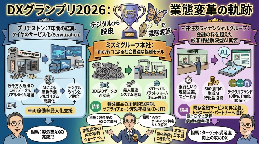 DXグランプリ2026：デジタル時代の先導者が成し遂げた業態変革の軌跡