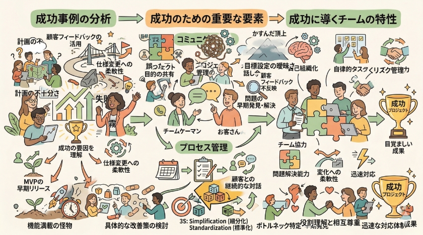 アジャイル開発における失敗の原因