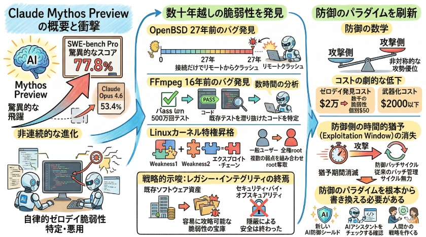 Claude Mythos Preview 驚異的なサイバー能力とその衝撃