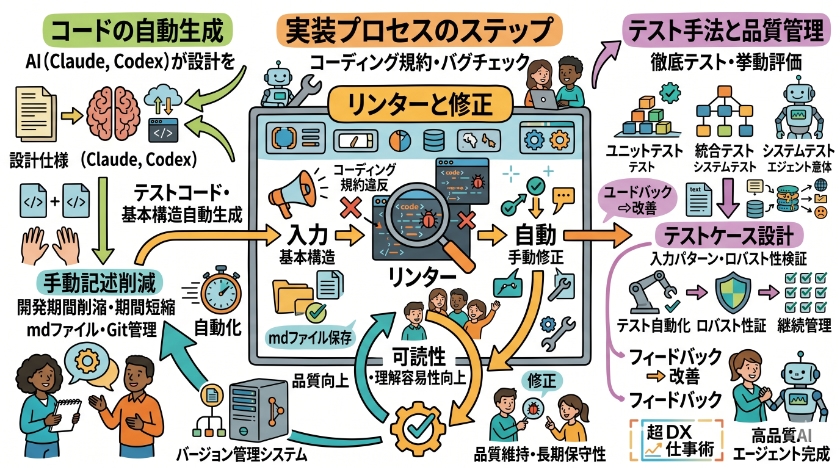 実装プロセスのステップ