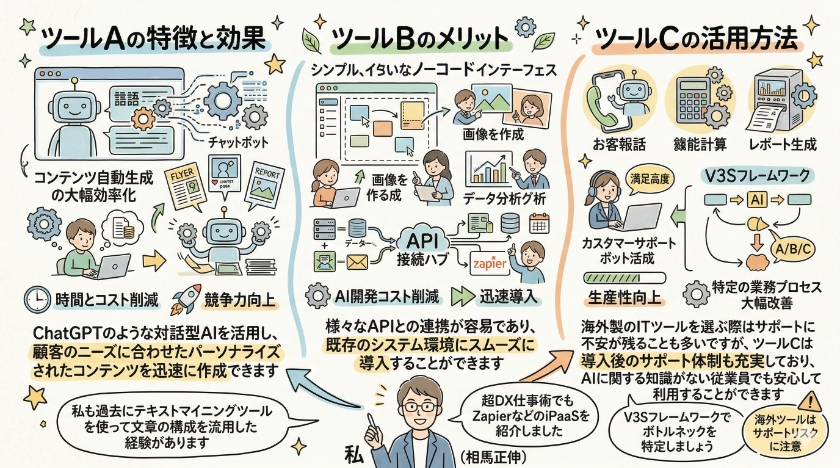 生成AIツールの比較